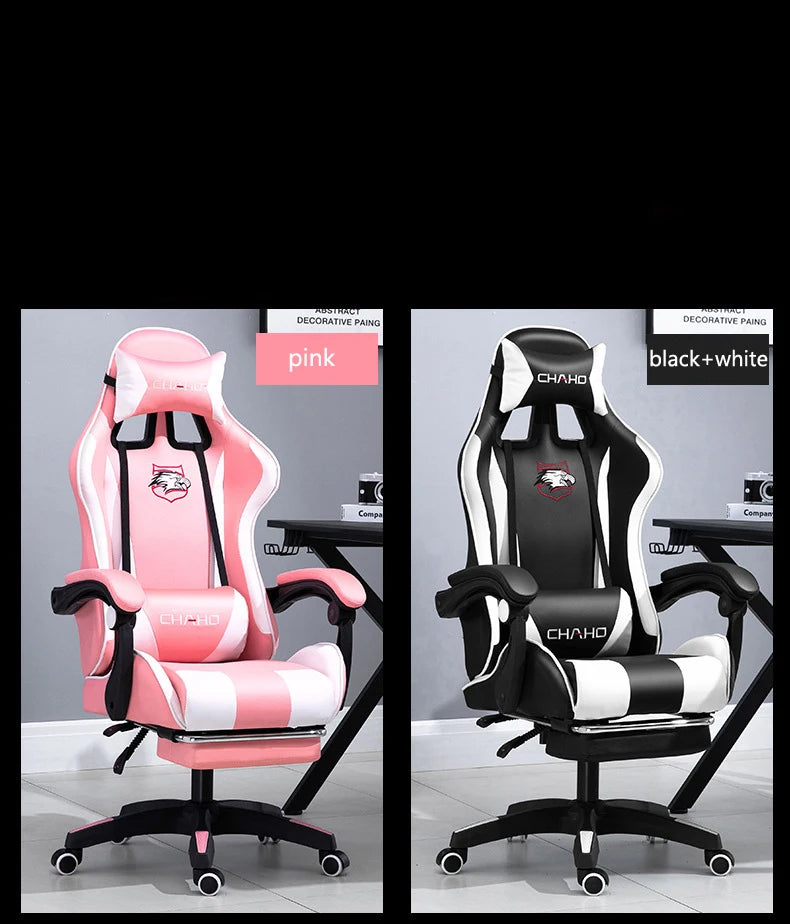 Joylive WCG High-quality Leather Computer Gaming Chair Cafe Racing Chair for Office and Game Room