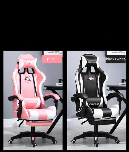 Joylive WCG High-quality Leather Computer Gaming Chair Cafe Racing Chair for Office and Game Room