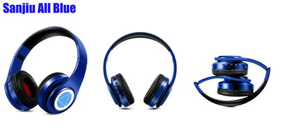 Auscultadores Anime Over-Ear Miku Nakano Sanjiu Bluetooth 5.0 – Headset Gaming Estéreo Sem Fios com Graves Profundos, Microfone e Suporte para Cartão TF