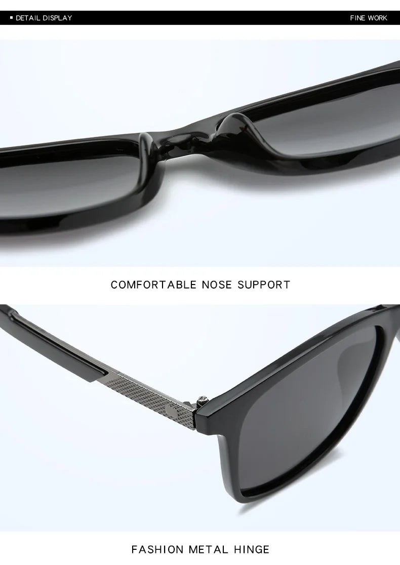 Anti-glare Short-sight Lens Square Polarized Men Sunglasses TR90 Driver Diopter Sun Glasses For Women 0 -0.5 -0.75 To -6.0