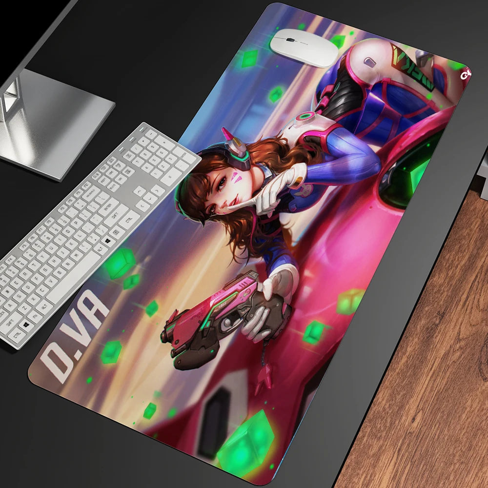 XXL Gaming Anime Mouse Pad Large Mouse Mat Girl Keyboard Computer PC Edge Desk Mat For Overwatch/CS:GO Gamer Mousepad
