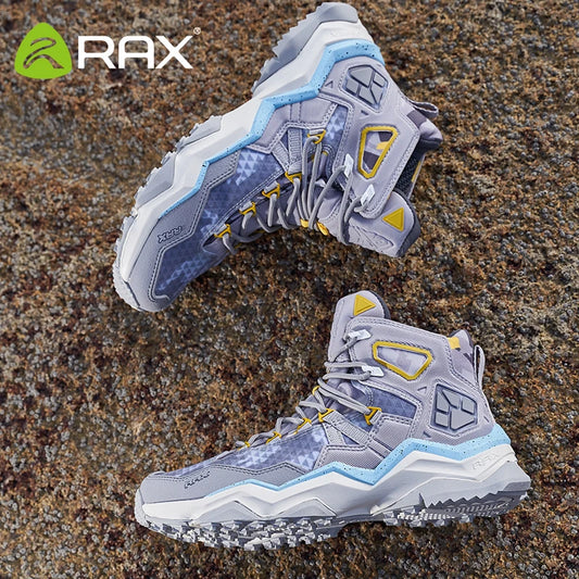RAX Winter Men's and Women's Hiking Shoes Snow Boots Waterproof Leather Sports Shoes Super Warm Men's Outdoor Work Boots