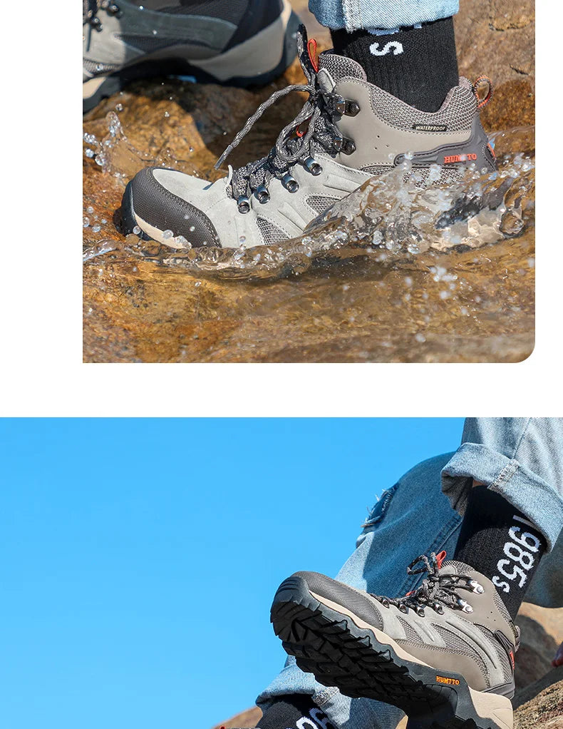 HUMTTO Hiking Shoes Men Winter Outdoor Sports Climbing Shoes hunting shoes Warm women Trekking  Sneakers ankle boots  Tactical