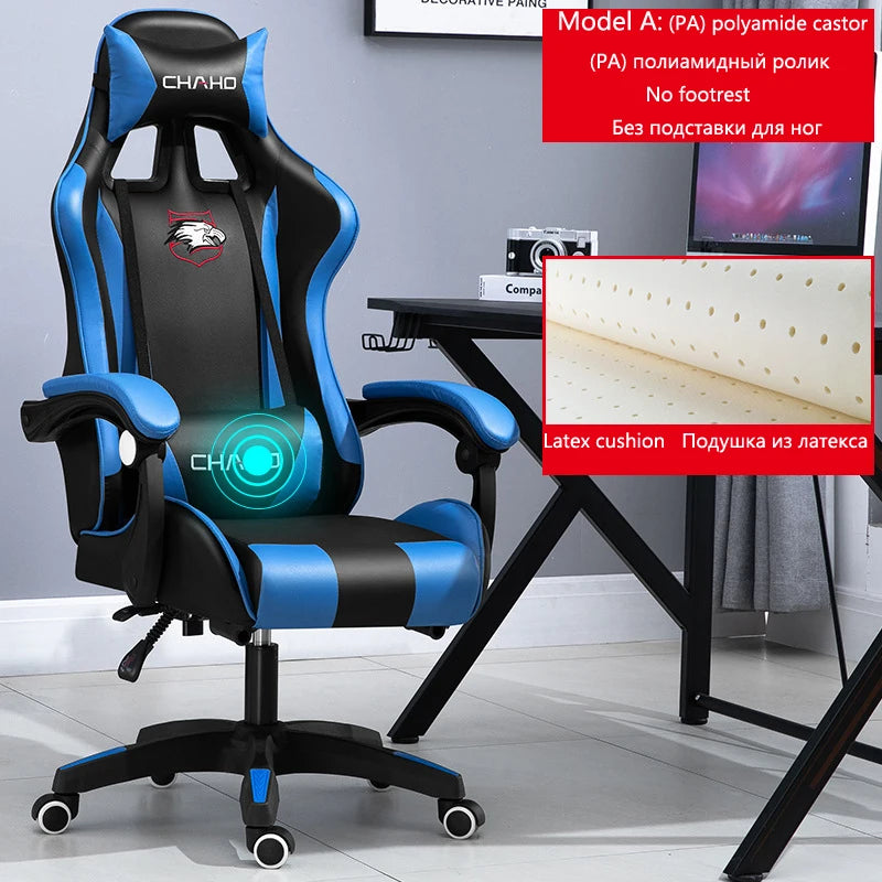 Joylive WCG High-quality Leather Computer Gaming Chair Cafe Racing Chair for Office and Game Room