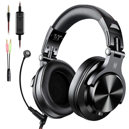 Cuffie OneOdio A71 cablate over-ear HiFi Studio DJ con microfono – Headset gaming professionale per monitoraggio con bassi profondi