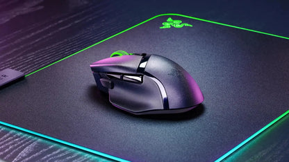 Originální bezdrátová herní myš Razer Basilisk V3 X HyperSpeed s možností přizpůsobení, optický senzor 18K, Chroma RGB a 9 programovatelných ovládacích prvků