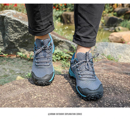 HUMTTO Scarpe da trekking da uomo traspiranti per sport all'aria aperta, scarpe da arrampicata, scarpe da caccia da donna, scarpe da trekking, sneakers, stivaletti, scarpe tattiche