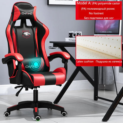 Joylive WCG High-quality Leather Computer Gaming Chair Cafe Racing Chair for Office and Game Room