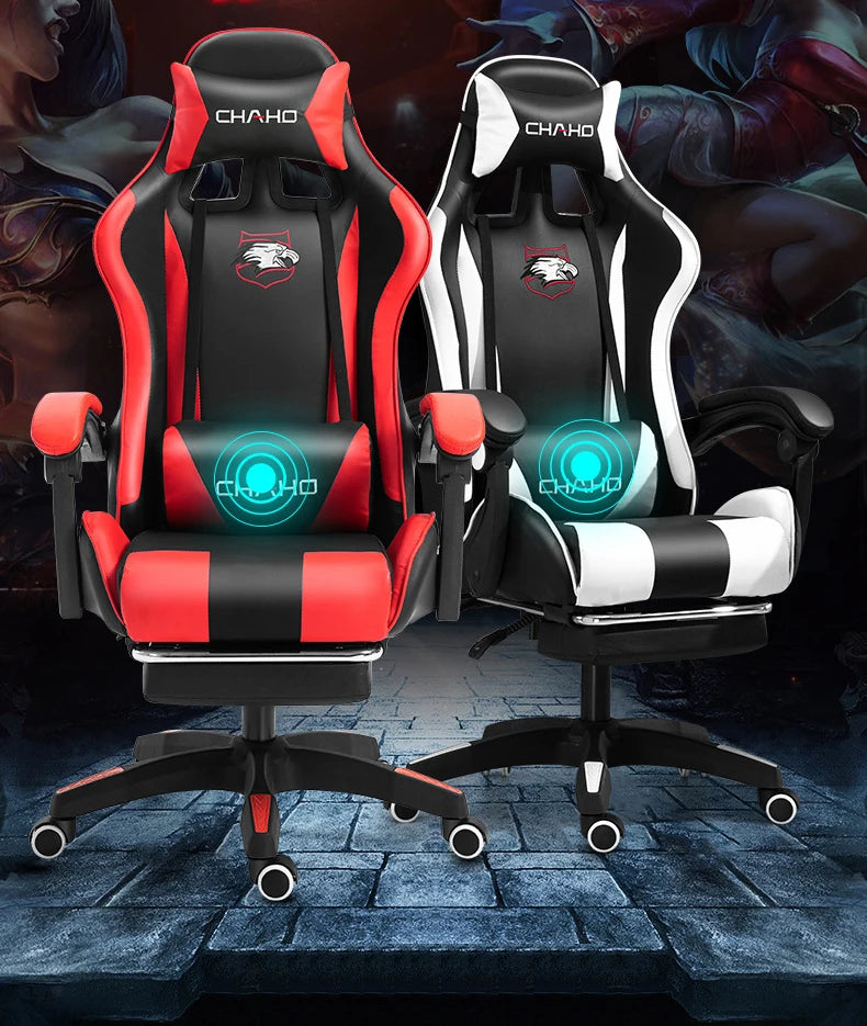 Joylive WCG High-quality Leather Computer Gaming Chair Cafe Racing Chair for Office and Game Room