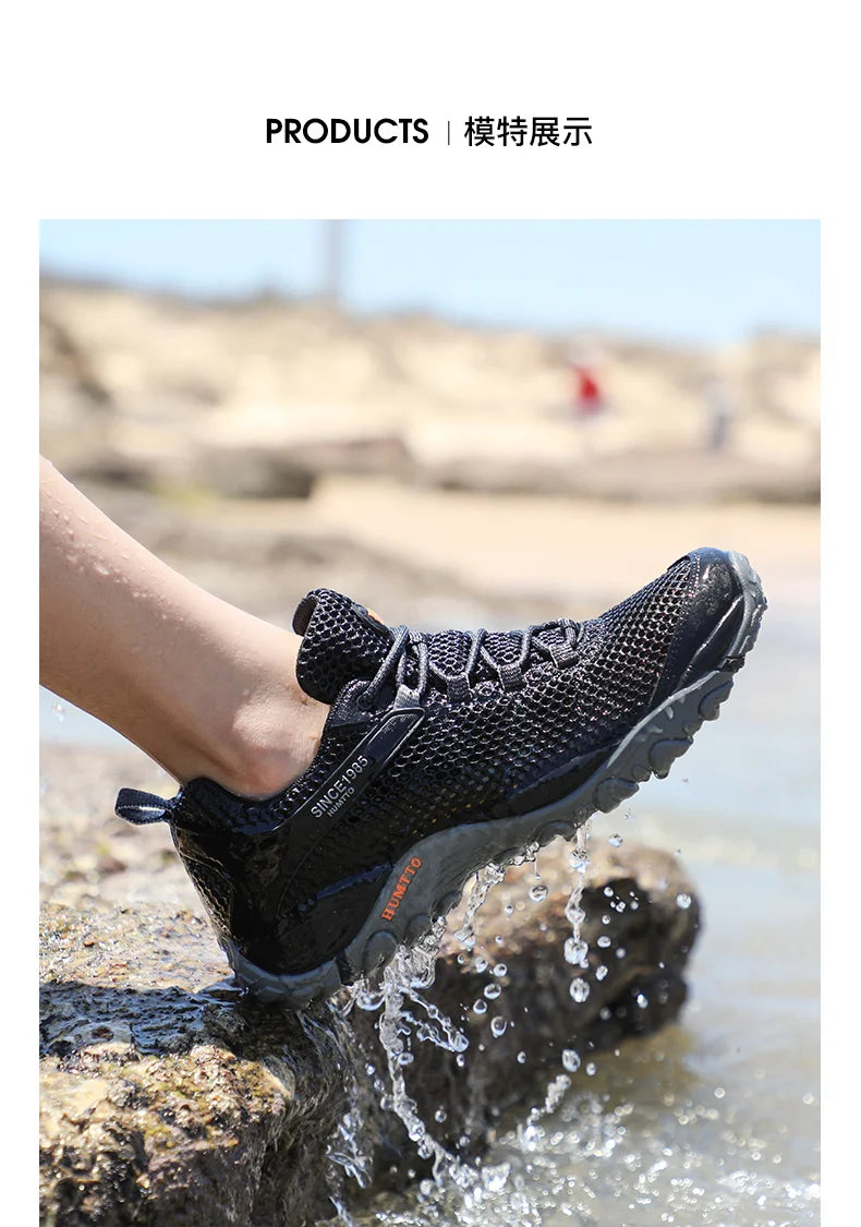 HUMTTO Scarpe da trekking estive da uomo, scarpe sportive da trekking all'aperto traspiranti, scarpe da acqua da uomo, scarpe da arrampicata e da passeggio