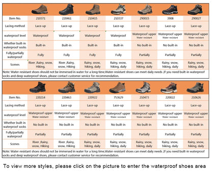 HUMTTO Nuove scarpe da trekking da uomo, sneakers impermeabili da outdoor per uomo, in pelle, da passeggio, arrampicata, trekking, sportive, stivali da uomo e da donna