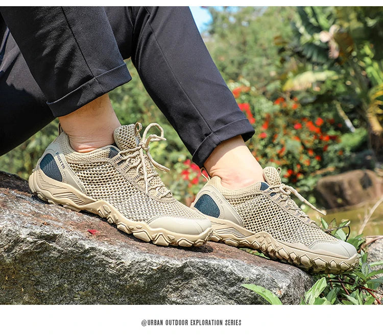HUMTTO Scarpe da trekking da uomo traspiranti per sport all'aria aperta, scarpe da arrampicata, scarpe da caccia da donna, scarpe da trekking, sneakers, stivaletti, scarpe tattiche