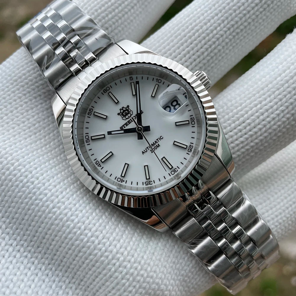 STEELDIVE Turquoise SD1933 Water Ghost Watch 200m Waterproof Sapphire Date NH35 Automatic Mechanical Watch with Bracelet