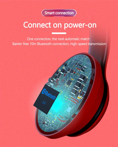 Auscultadores sem fios Bluetooth Over-Ear Lenovo HD200 – Headset gaming estéreo HiFi com cancelamento de ruído e microfone