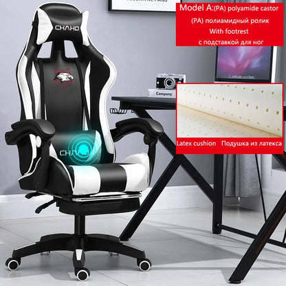 Joylive WCG High-quality Leather Computer Gaming Chair Cafe Racing Chair for Office and Game Room