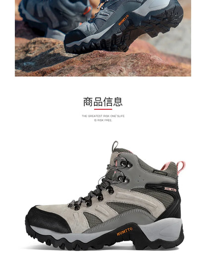 HUMTTO Hiking Shoes Men Winter Outdoor Sports Climbing Shoes hunting shoes Warm women Trekking  Sneakers ankle boots  Tactical