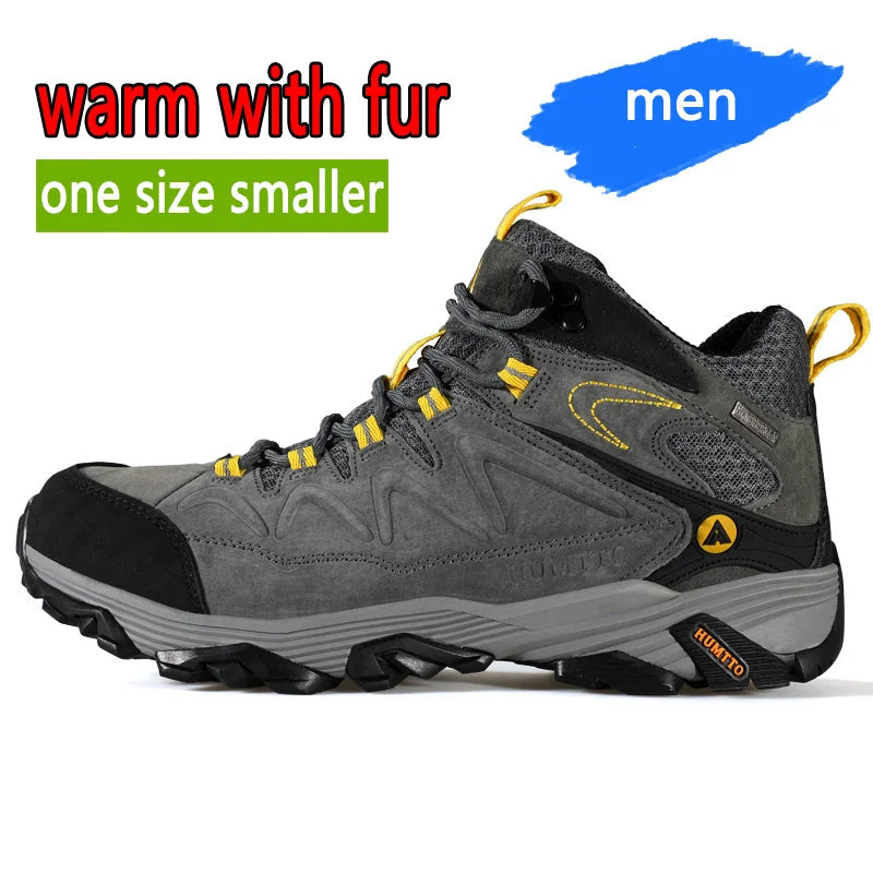 HUMTTO Hiking Shoes Men Winter Outdoor Sports Climbing Shoes hunting shoes Warm women Trekking  Sneakers ankle boots  Tactical