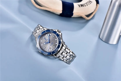 PAGANI DESIGN 2026 New V2 Waves 200M Relógio de mergulho automático masculino de luxo, cristal de safira, relógio de pulso masculino AR