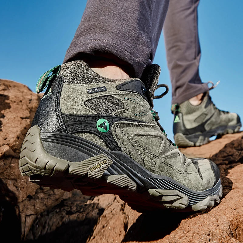 HUMTTO Hiking Shoes Men Winter Outdoor Sports Climbing Shoes hunting shoes Warm women Trekking  Sneakers ankle boots  Tactical