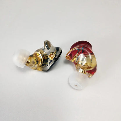 FENGRU Diy QZX-A1 fait sur mesure dans l'oreille écouteur en résine HiFi course sport sauna téléphone avec interface MMCX (câble non inclus)