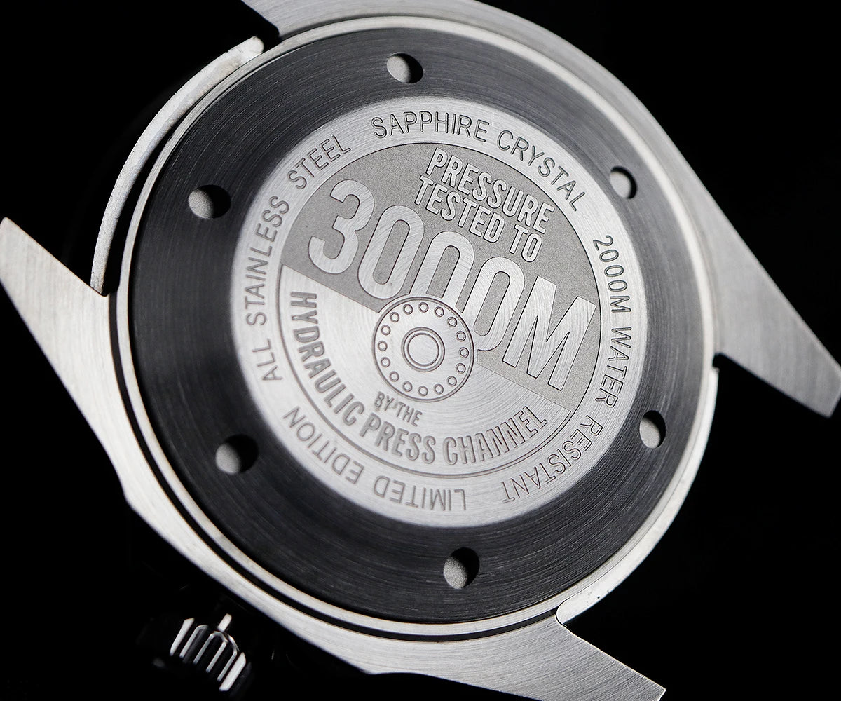 Cronos Automatic Diving Watch Stainless Steel 2000 Meters Water Resistance Professional Diver PT5000 SW200 Miyota9015 90S5 L6027M