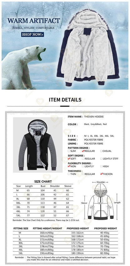 Winter Warm Fortnite Luminescent Hoodies Men Women Game Cosplay Sweatshirts Thick Fleece Zipper Couple Jacket & Coat