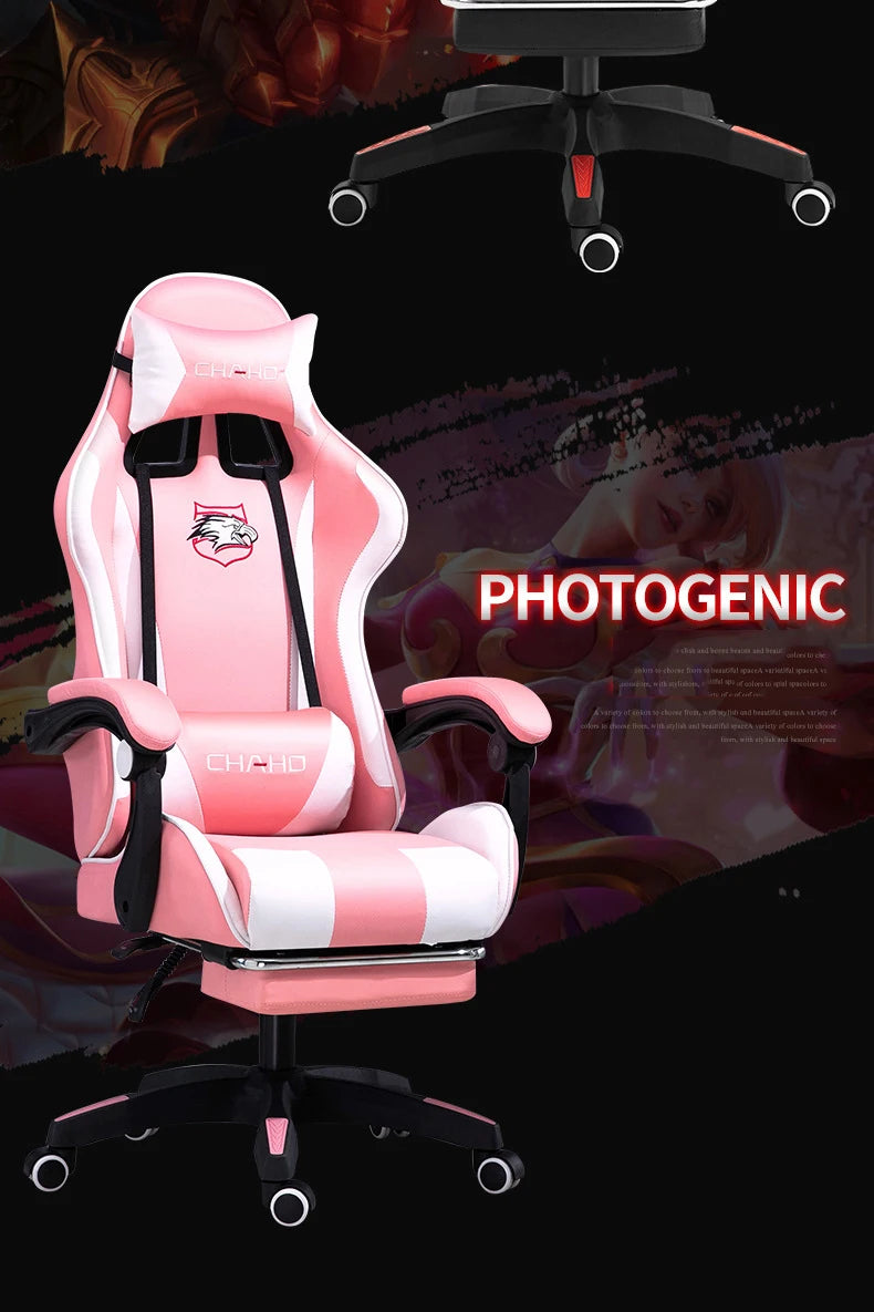 Joylive WCG High-quality Leather Computer Gaming Chair Cafe Racing Chair for Office and Game Room