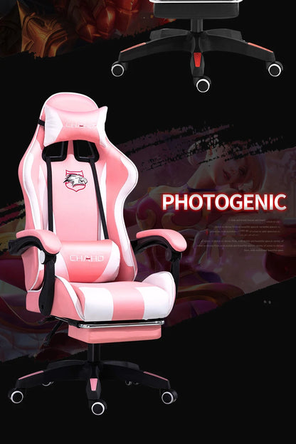 Joylive WCG High-quality Leather Computer Gaming Chair Cafe Racing Chair for Office and Game Room