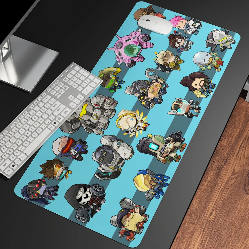 XXL Gaming Anime Mouse Pad Large Mouse Mat Girl Keyboard Computer PC Edge Desk Mat For Overwatch/CS:GO Gamer Mousepad