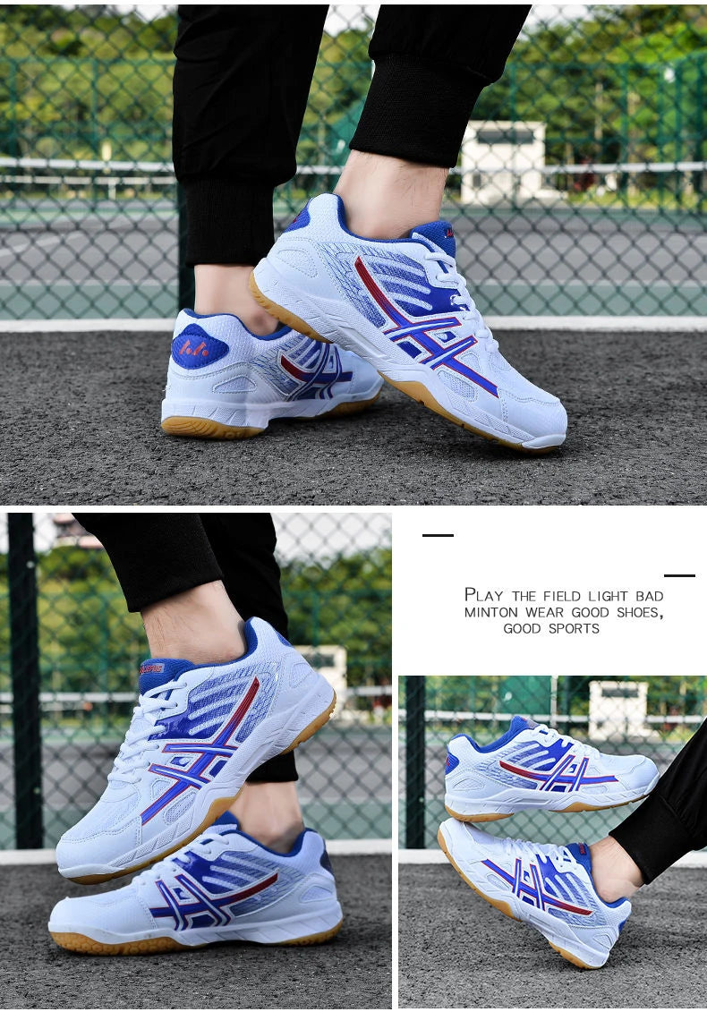2022 new women's sneakers, men's badminton shoes, light black breathable female outdoor sports training shoes, women's athletics sports green