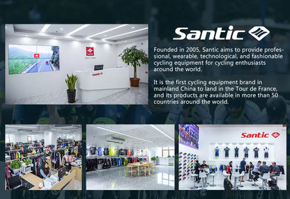Santic Cycling Shoes Multi-purpose Running SPD Indoor Leisure Shoes Rubber Sole Hook Loop Design 3D Mesh Fabric Sneakers Unisex