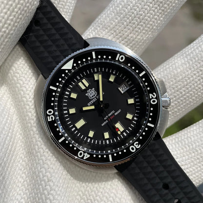 SD1970 STEELDIVE Brand 44MM Sapphire Glass with Transparent AR Coating Ceramic Bezel NH35 Movement Automatic Dive Watch Turtle