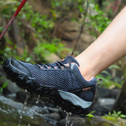 HUMTTO Scarpe da trekking da uomo traspiranti per sport all'aria aperta, scarpe da arrampicata, scarpe da caccia da donna, scarpe da trekking, sneakers, stivaletti, scarpe tattiche