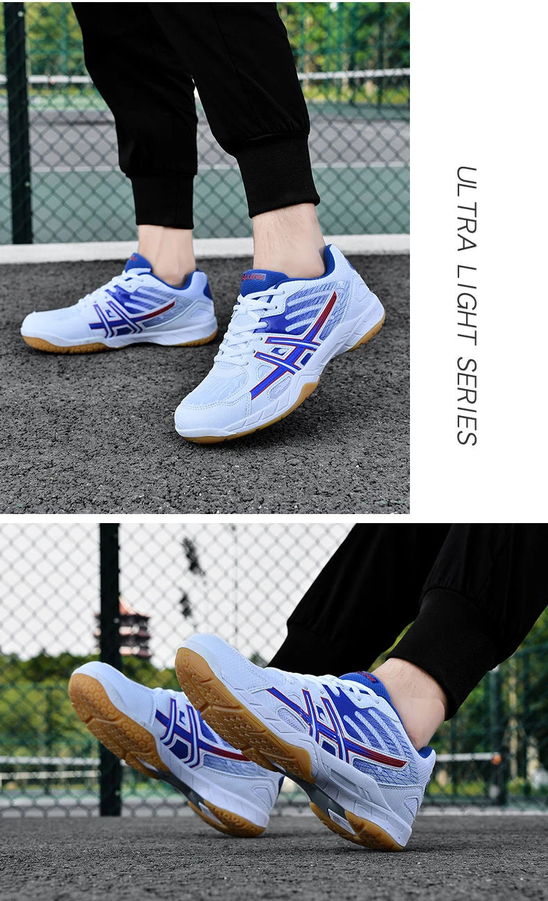 2022 new women's sneakers, men's badminton shoes, light black breathable female outdoor sports training shoes, women's athletics sports green