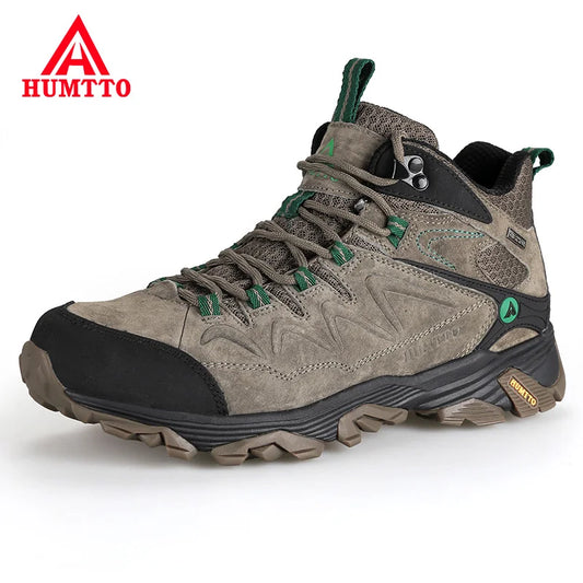 HUMTTO Waterproof Sneakers for Men, Hiking Shoes, Leather Trekking Boots for Women, Camping Hunting Men’s Mountain Tactical Ankle Boots