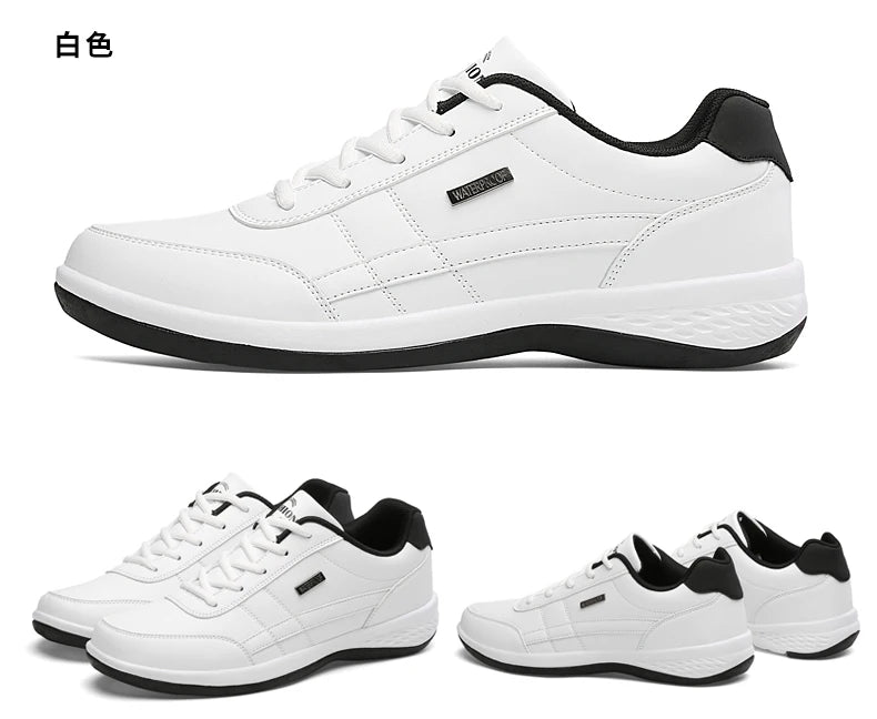 Pantofi din piele pentru bărbați, adidași, pantofi casual la modă, pantofi italieni respirabili pentru timp liber, adidași pentru bărbați, încălțăminte antiderapantă, pantofi vulcanizați pentru bărbați