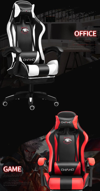 Joylive WCG High-quality Leather Computer Gaming Chair Cafe Racing Chair for Office and Game Room