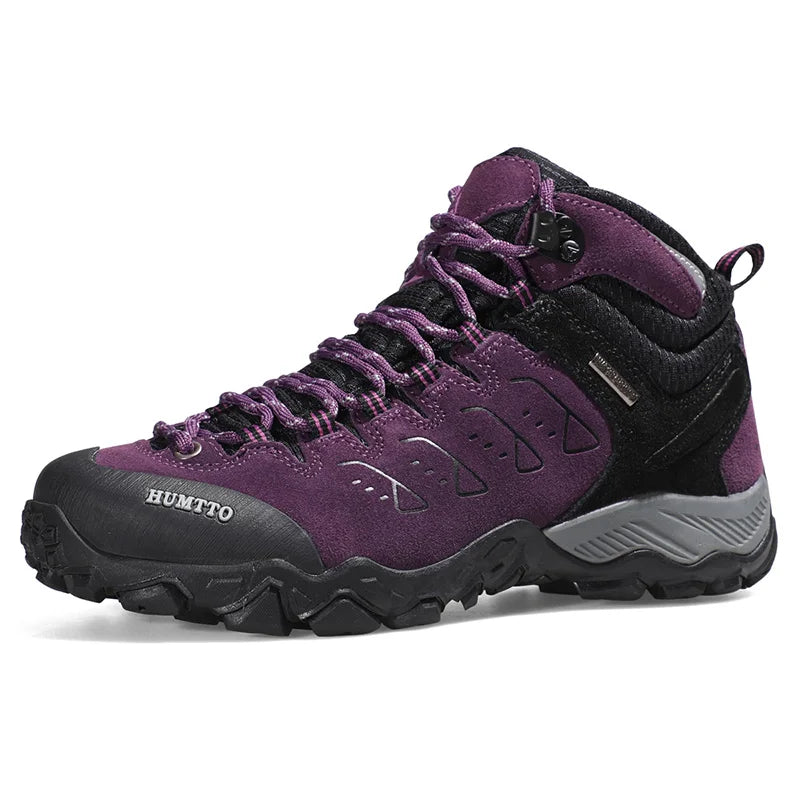 HUMTTO Nuove scarpe da trekking da uomo, sneakers impermeabili da outdoor per uomo, in pelle, da passeggio, arrampicata, trekking, sportive, stivali da uomo e da donna