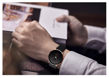 Ceas pentru bărbați LIGE – Stil sportiv și la modă, marcă de lux, rezistent la apă, design minimalist și ultra-subțire, ceas cu cuarț pentru bărbați.