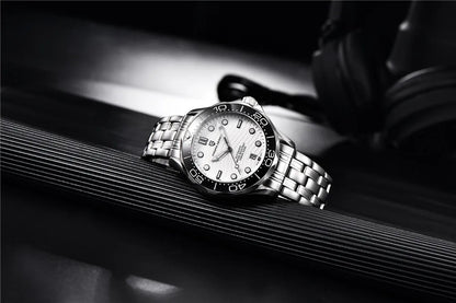 PAGANI DESIGN 2026 New V2 Waves 200M Relógio de mergulho automático masculino de luxo, cristal de safira, relógio de pulso masculino AR