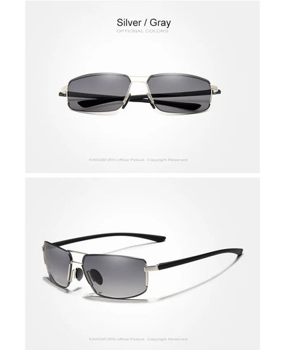 KINGSEVEN Brand Design Sunglasses Men Driving Square Frame Sun Glasses Male Classic Unisex Goggles Eyewear Gafas