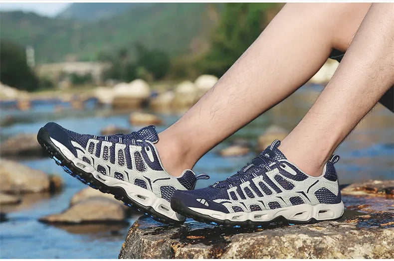 MIXIDELAI Nuove sneakers estive da uomo, scarpe alla moda per la primavera e per l’outdoor, scarpe casual da uomo, scarpe comode in rete da uomo, taglie 39-46