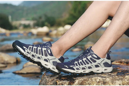 MIXIDELAI Nuove sneakers estive da uomo, scarpe alla moda per la primavera e per l’outdoor, scarpe casual da uomo, scarpe comode in rete da uomo, taglie 39-46