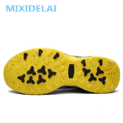 MIXIDELAI Nuove sneakers estive da uomo, scarpe alla moda per la primavera e per l’outdoor, scarpe casual da uomo, scarpe comode in rete da uomo, taglie 39-46