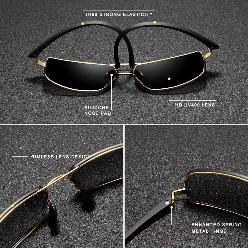 KINGSEVEN Brand Design Sunglasses Men Driving Square Frame Sun Glasses Male Classic Unisex Goggles Eyewear Gafas