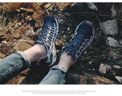 MIXIDELAI Nuove sneakers estive da uomo, scarpe alla moda per la primavera e per l’outdoor, scarpe casual da uomo, scarpe comode in rete da uomo, taglie 39-46