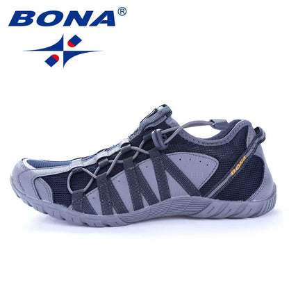 BONA New Popular Style Men Running Shoes Lace Up Athletic Shoes Outdoor Walkng jogging Sneakers Comfortable