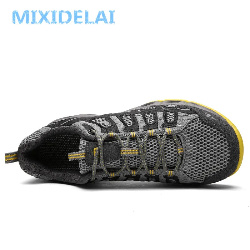 MIXIDELAI Nuove sneakers estive da uomo, scarpe alla moda per la primavera e per l’outdoor, scarpe casual da uomo, scarpe comode in rete da uomo, taglie 39-46