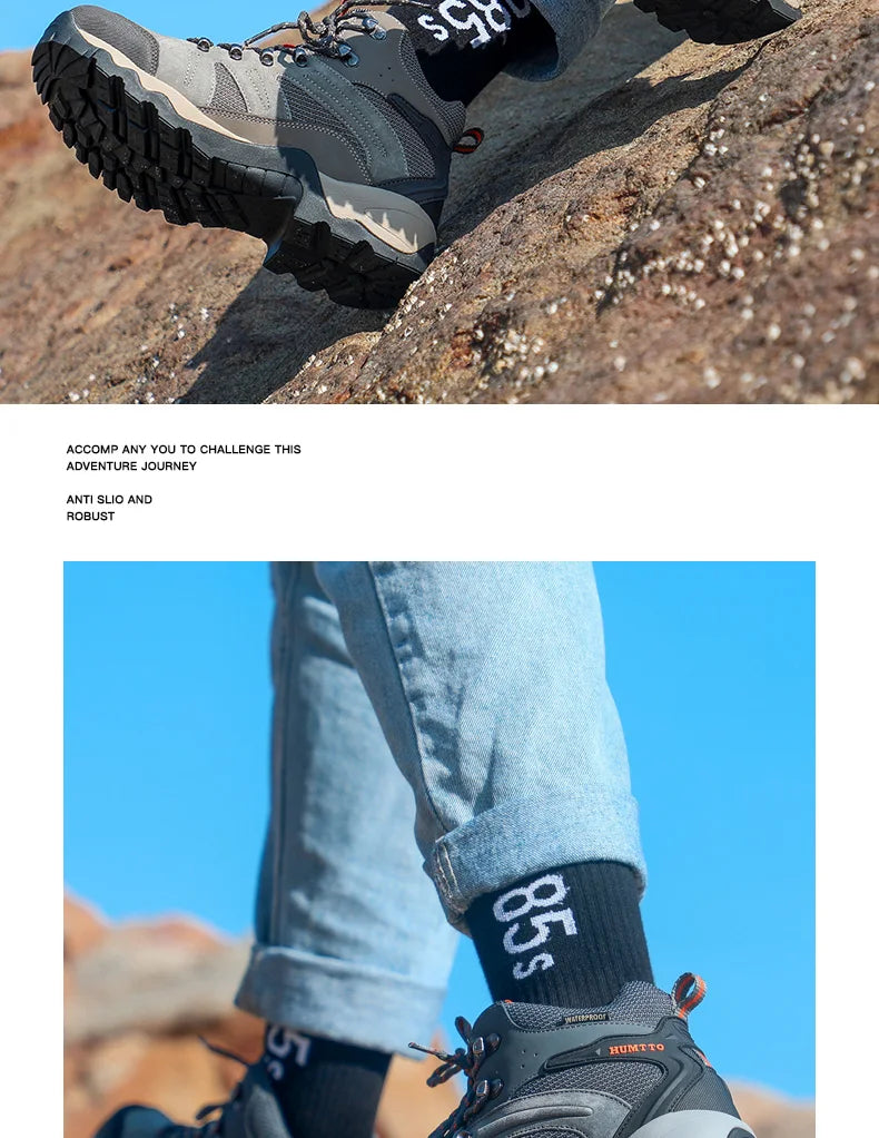 HUMTTO Hiking Shoes Men Winter Outdoor Sports Climbing Shoes hunting shoes Warm women Trekking  Sneakers ankle boots  Tactical