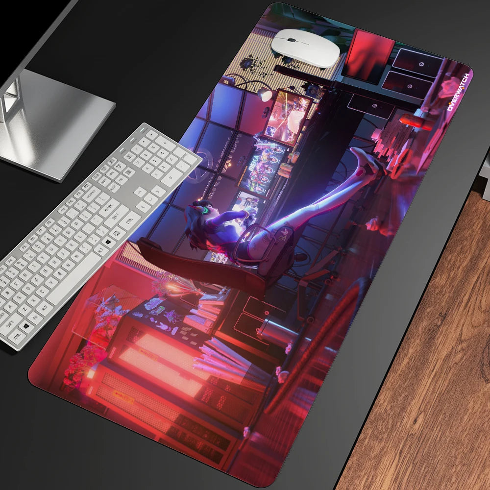 XXL Gaming Anime Mouse Pad Large Mouse Mat Girl Keyboard Computer PC Edge Desk Mat For Overwatch/CS:GO Gamer Mousepad